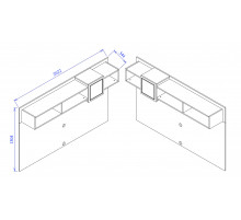 Панель для тумбы под ТВ Мистраль (Mistral) MIST-15B