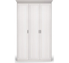 Шкаф 3-х дверный Неаполь Ясень анкор светлый (патина "серебро")